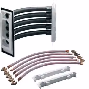 Connettore angolare per sbarre collettrici, da armadio a armadio, a 5 poli, 70 mm², per CU 12 x 10 mm