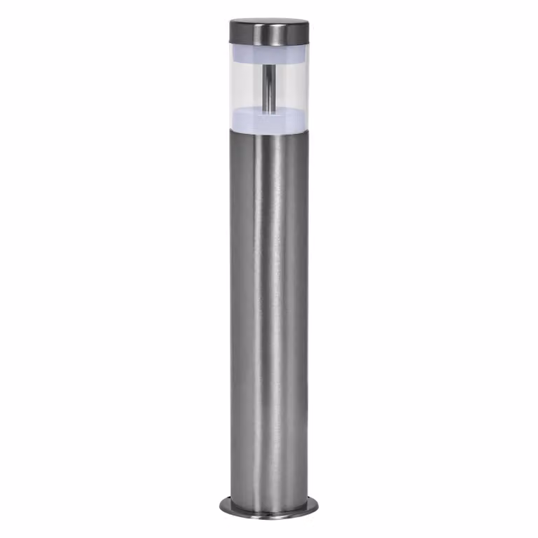 LEDVANCE ENDURA HYBRID HAGEN luce per esterni, luce ibrida, 4W, 340lm, colore della luce bianco caldo, temperatura di colore 3.000K, acciaio inossidabile, classe di protezione IP44 e IP67, funzionamento solare e a rete