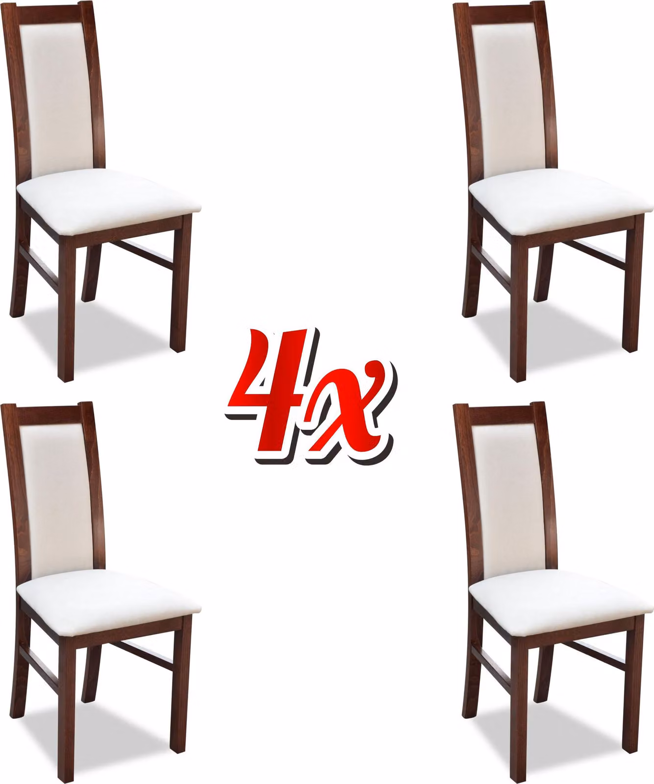Esszimmer Garnitur Esszimmer Stühle K17 4x Stuhl Set Echtes Holz Polster Sitz