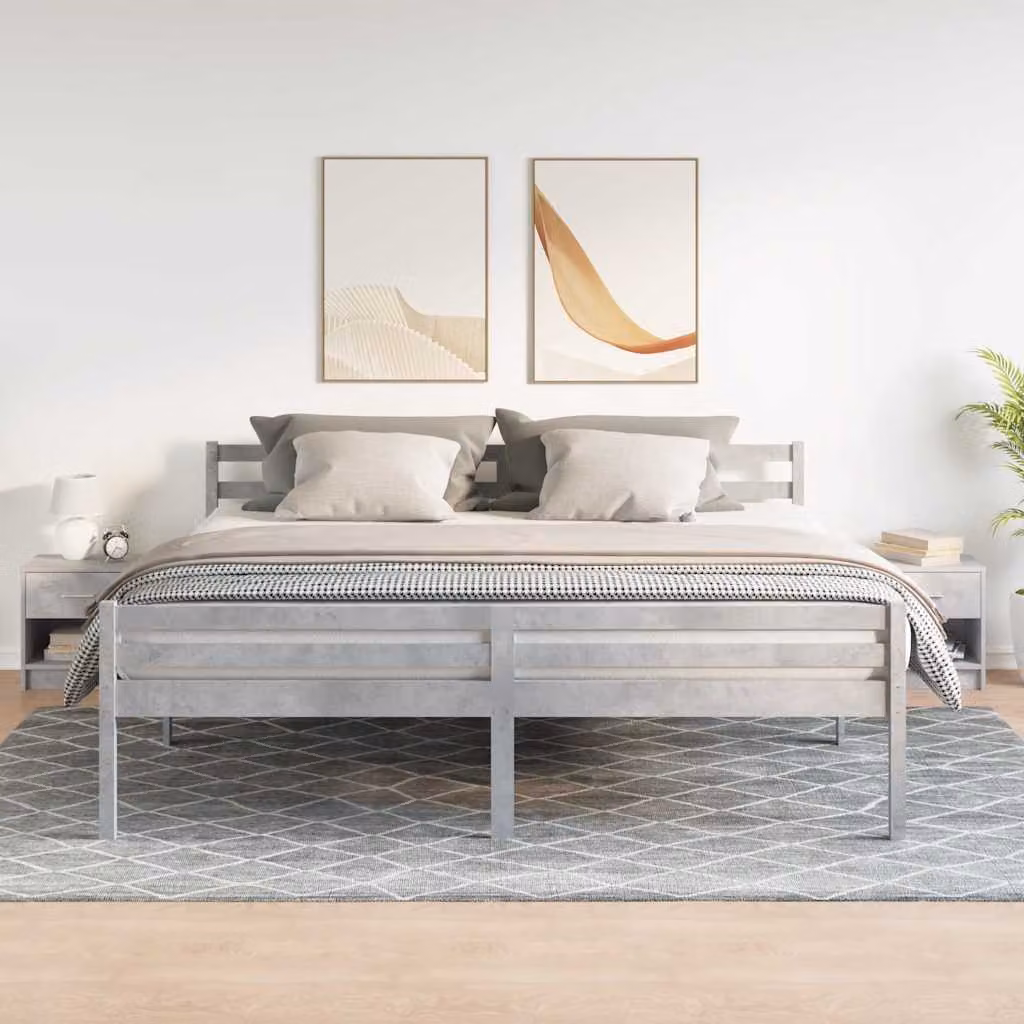Set di 2 comodini sospesi vidaXL con cassetto in stile moderno, colore grigio e marrone, L 39 cm x P 28 cm x H 41 cm