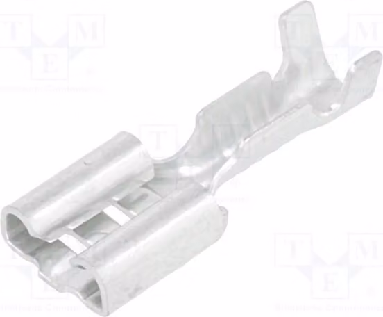 10 connettori a crimpare: a filo piatto, 6,3 mm, per cavi da 0,5 a 1 mm², connettore femmina, terminale da 0,8 mm, per cavi isolati BM 01191