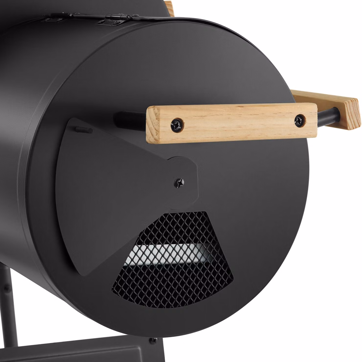 Barbecue a carbonella tectake 2 in 1 con affumicatore, termometro e ruote, nero – 1
