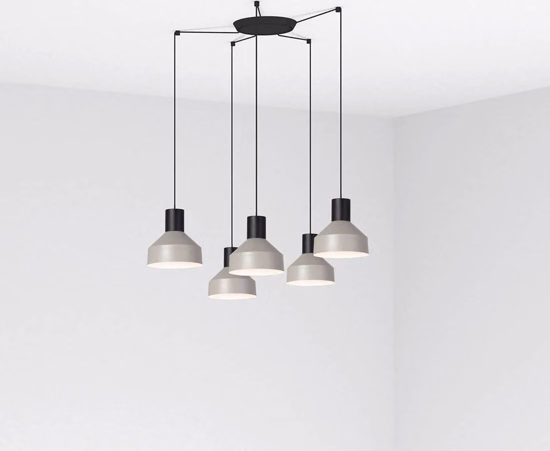 Faro Kombo Grigio Lampada a sospensione Ø200 1X E27 5L
