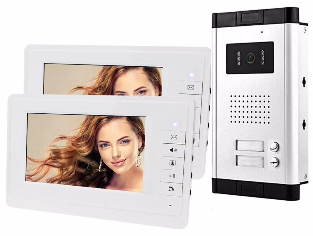 Videocitofono da interno, schermo LCD a colori da 7 pollici, cablato, risoluzione 700TVL, visione notturna