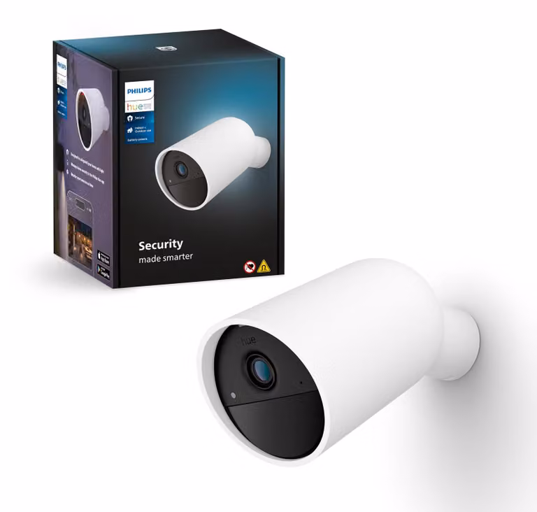 Philips Hue Secure Wireless Camera - HD 1080P - Indoor or Outdoor - One-App Control - White
