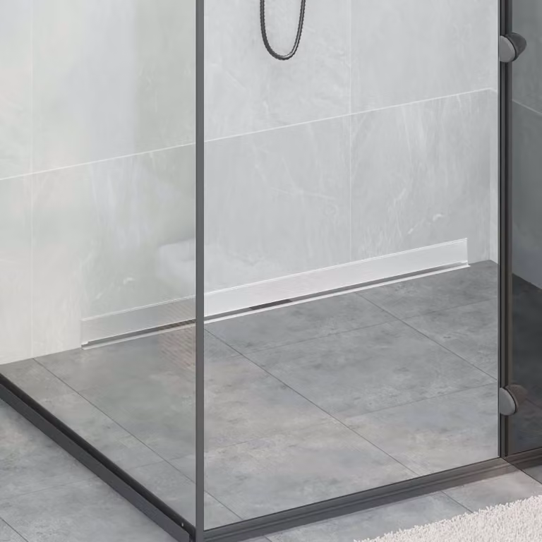 Scarico doccia da parete vidaXL in acciaio inox 304 color argento, lunghezza: 100 cm