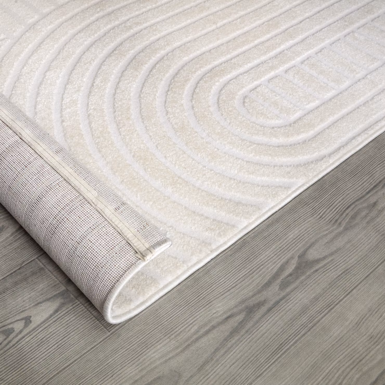 Tappeto moderno Lusenta beige con effetto alto-basso, L 80 cm x P 150 cm – 2