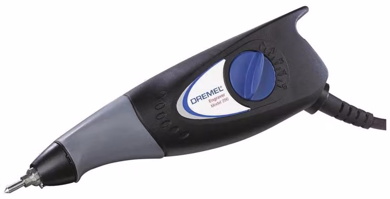 Dremel 290, intagliatrice multifunzione da 35 Watt, set per intaglio con 3 accessori e 4 punte per intagliare su legno, vetro, Vetroceramica, metallo, plastica e pelle