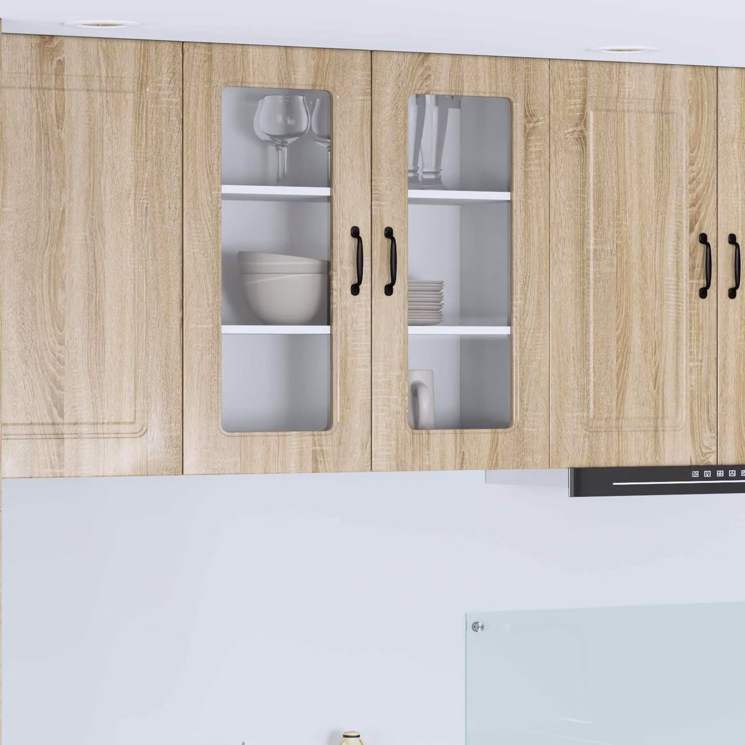vidaXL Pannello per lavastoviglie incasso Kalmar Rovere Sonoma marrone L: 80 cm, P: 31 cm, H: 80 cm