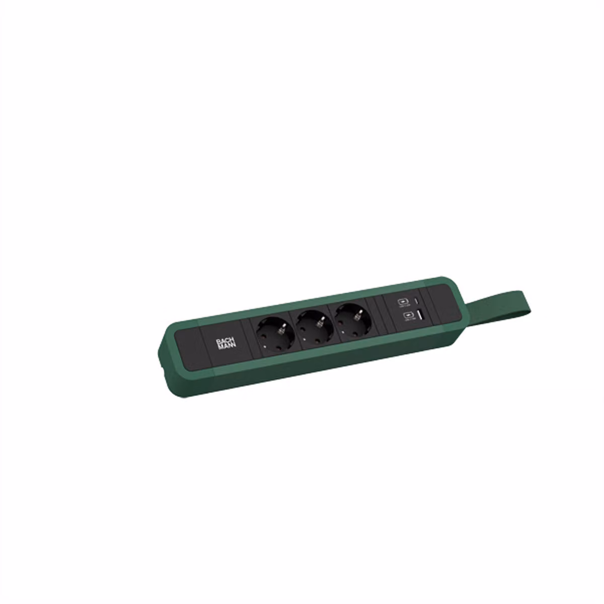 BACHMANN PRIMO 2 3xCEE7/3 1xUSB A/C 22 W con passante da 2 m CEE7/7 RAL6028