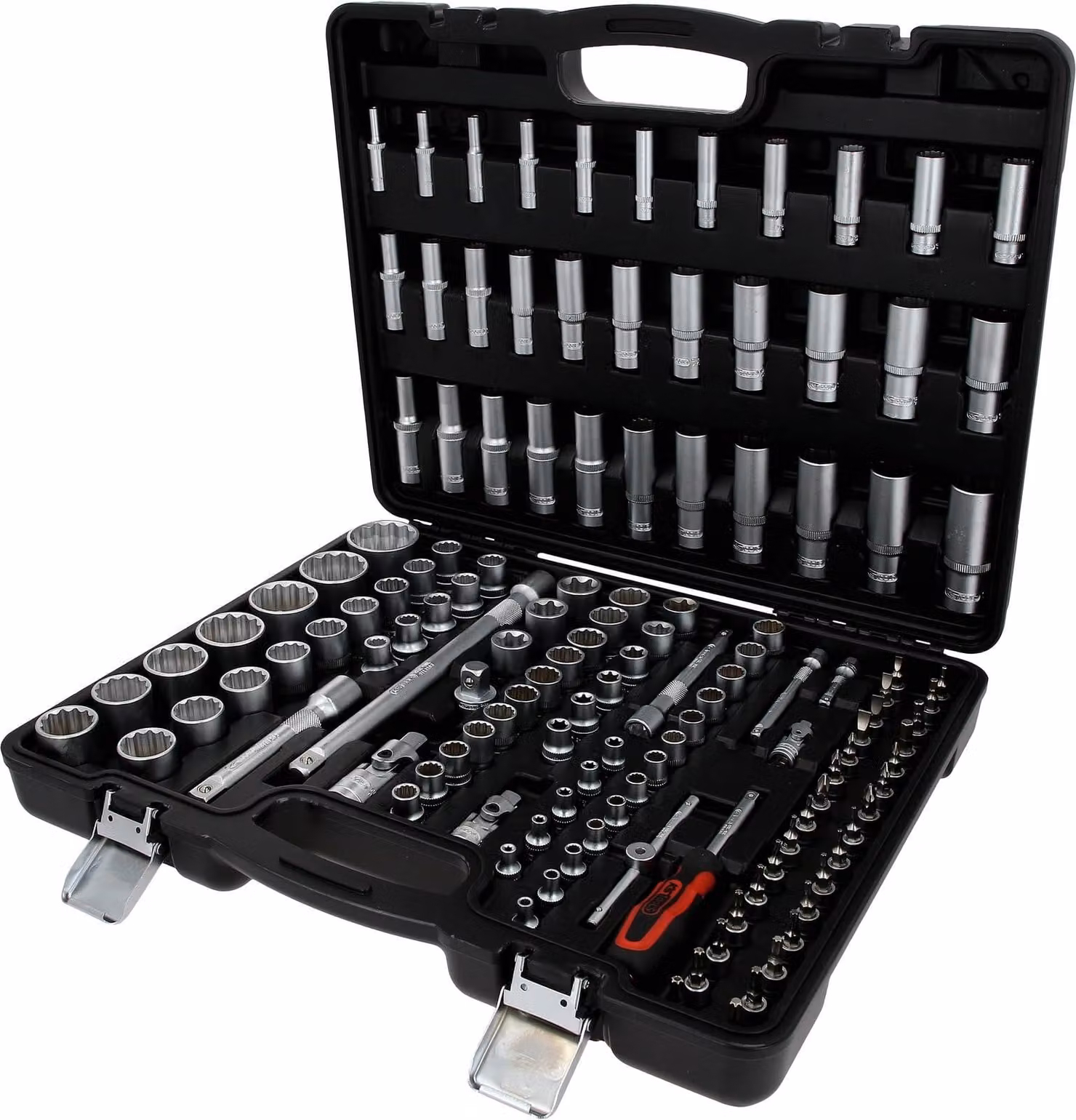 KS-Tools 917.0133 Set di chiavi a bussola 1/4"+3/8"+1/2", 133 pz