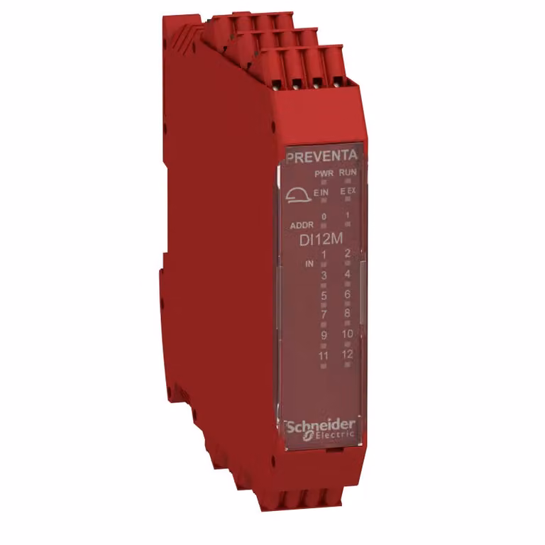 Modulo di espansione ingressi Schneider Electric Modicon XPSMCM, 12 ingressi digitali di sicurezza, morsetti a molla XPSMCMDI1200MTG