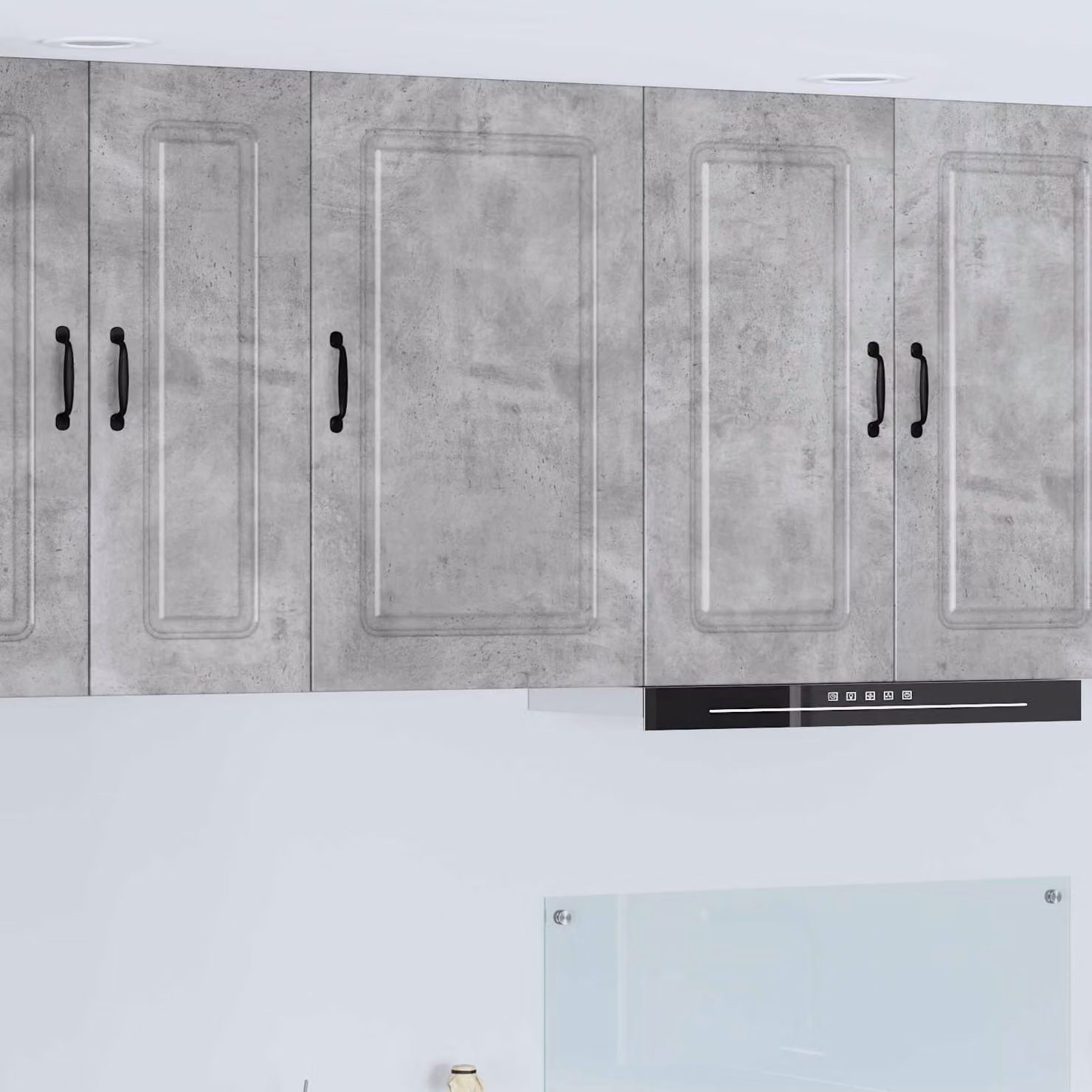 vidaXL Pannello lavastoviglie Kalmar Grigio cemento L: 50 cm, P: 31 cm, H: 80 cm