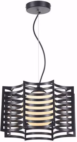 Lampada a sospensione Laria nera 1xE27x40W in metallo, dimensioni: 120x30x30 cm, IP20, Reality