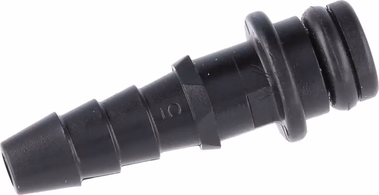 Connettore pneumatico HARTING senza valvola di intercettazione, contatto a spillo (M), diametro interno del tubo 4,0 mm, colore nero, 1 pezzo