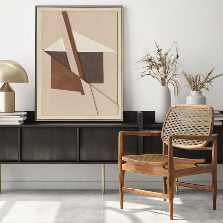 Quadro Brown Shapes Agave Quadri