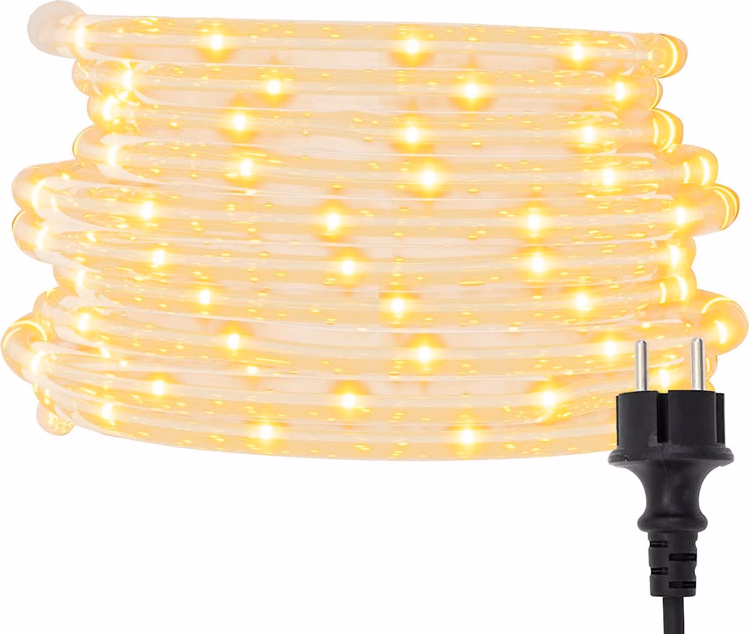 Luce a corda con 2400 LED Bianco caldo 100 m PVC