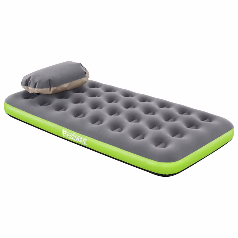 Materasso ad aria Bestway per 1 persona, Grigio e Verde, L 188 cm x P 99 cm x H 22 cm