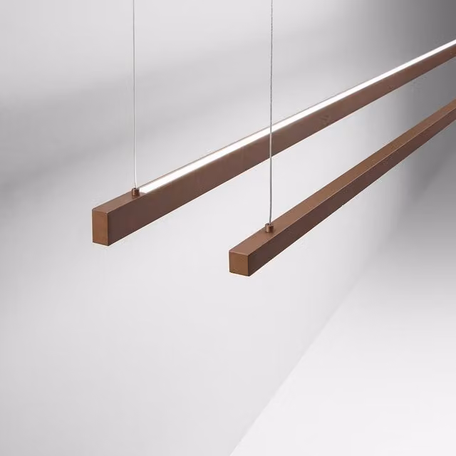 Lampada a sospensione moderna Perenz Link con tecnologia LED regolabile in metallo disponibile in bianco, marrone, nero e bronzo