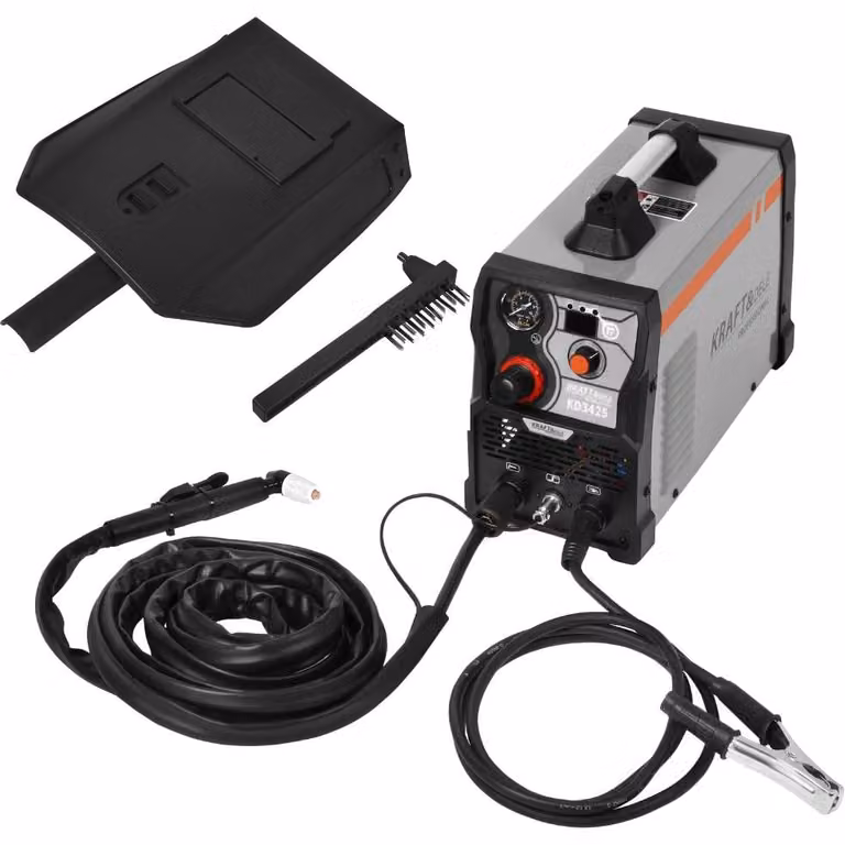 KRAFT&DELE | Tagliasaldatura al plasma, 65A, 15mm, accensione a contatto, display LED, tecnologia IGBT, sistema di afflusso del gas, macchina per il taglio al plasma