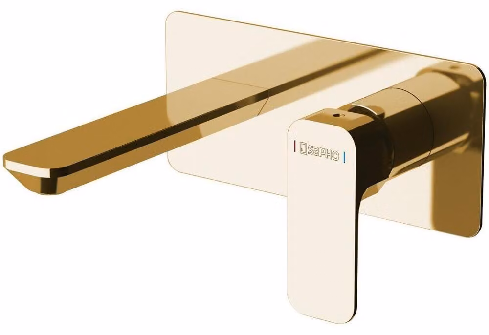 Sapho Spy - Miscelatore per lavabo con corpo miscelatore da incasso, oro PY08/17