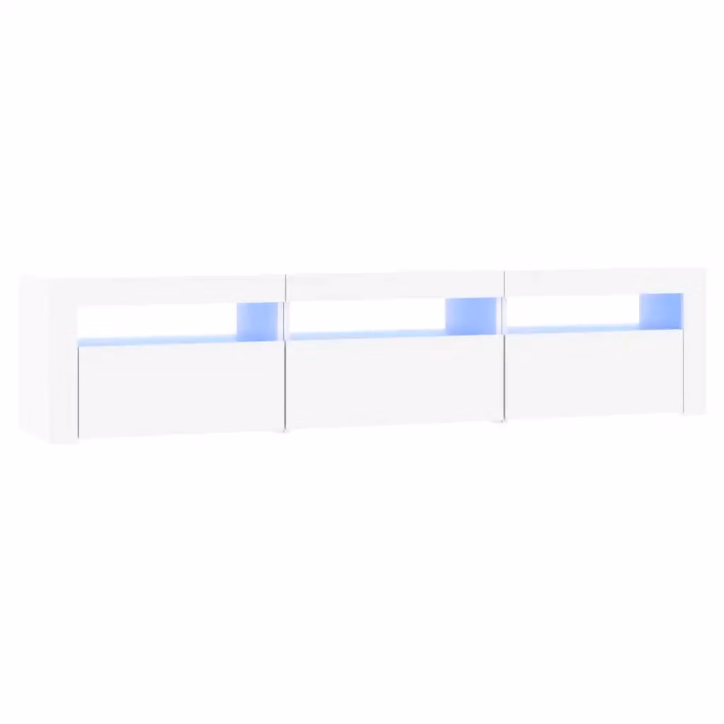 Mobile Porta TV Moderno vidaXL Bianco con Luci LED Integrate L/P/H: 180 x 35 x 40 cm – 2