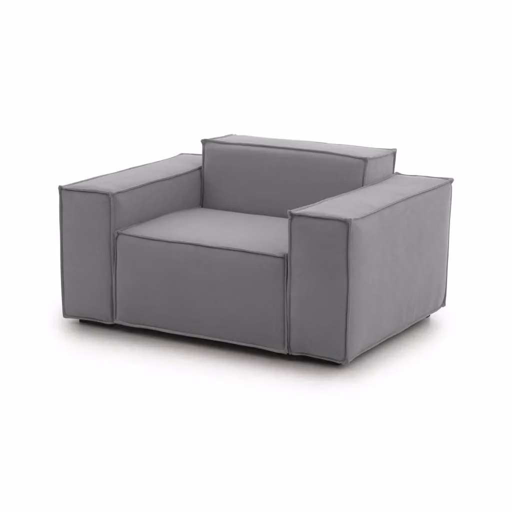 Poltrona relax Leonia Talamo Italia in tessuto grigio, L: 140 cm, P: 95 cm, H: 70 cm – 2