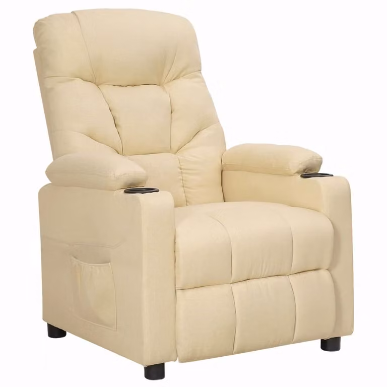 Maison Exclusive - Poltrona relax in tessuto color crema