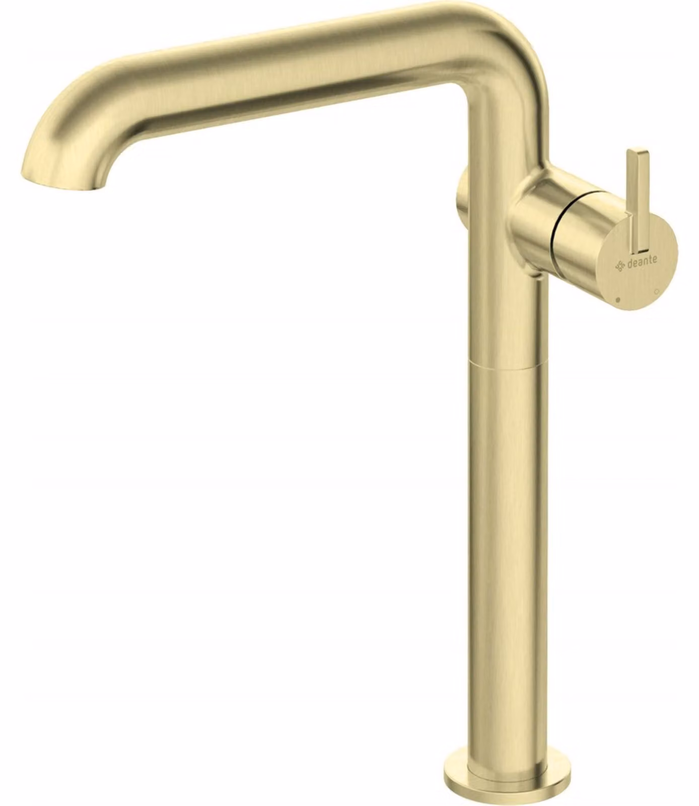 Tall basin mixer with rectangular spout