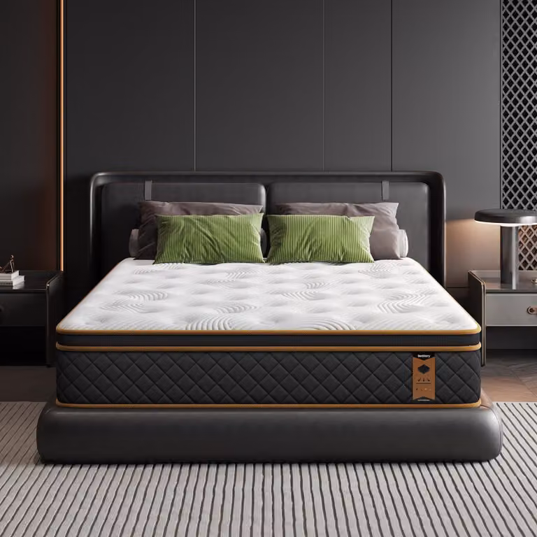 Materasso ibrido - Molle indipendenti e memory foam - 80 x 190 cm - Altezza 26 cm