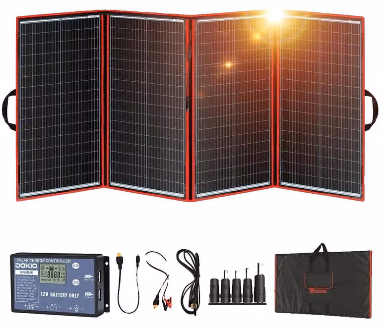 Pannello solare, design portatile, ricarica versatile, 295 W