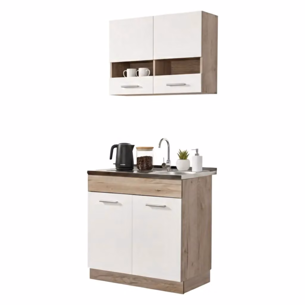 Cucinino Taurano DMORA Bianco Moderno con 2 Ripiani e Ante a Battente – 2