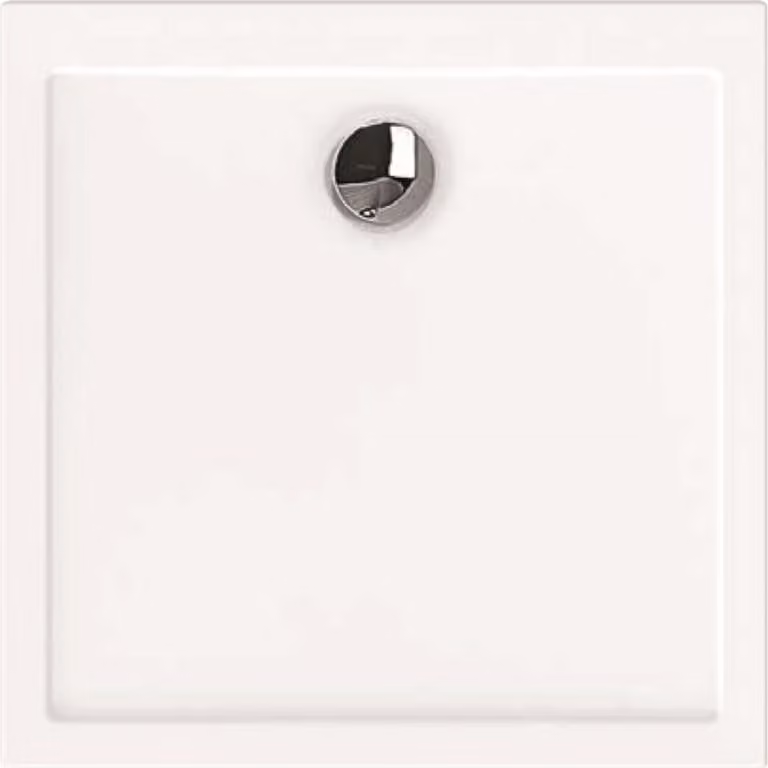 Piatto doccia Hoesch Samar bianco, 90x90x3cm, ultrapiatto