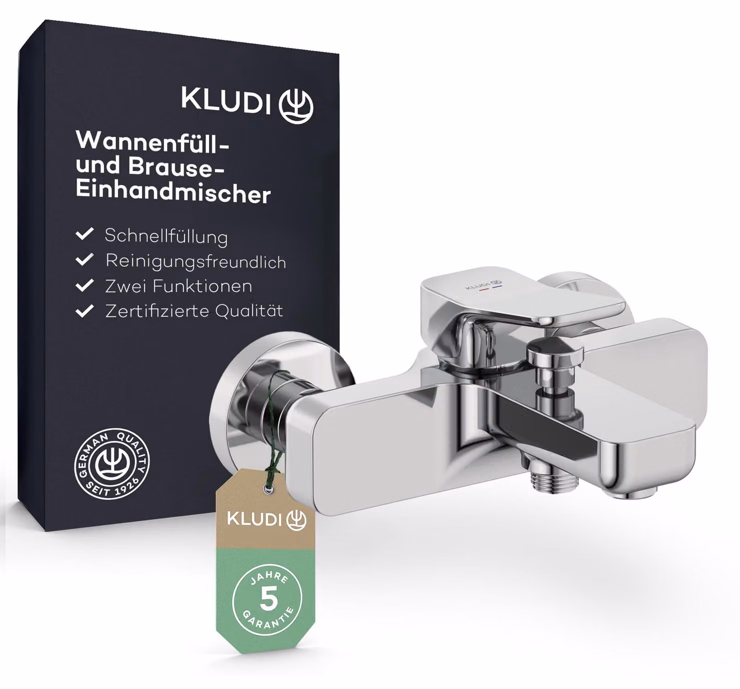KLUDI-X3 miscelatore per vasca e doccia 426910581 Miscelatore monocomando DN15, cromo