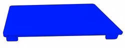 Tagliere rettangolare professionale in plastica Bisetti Blu L: 50 cm, P: 40 cm