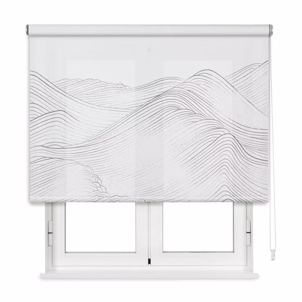 Tenda a rullo traslucida VIEWTEX Waves Bianco L: 200 cm, H: 250 cm – 2