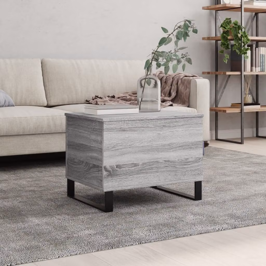Maison Exclusive - Tavolino grigio Sonoma 60x44,5x45 cm Materiale ligneo