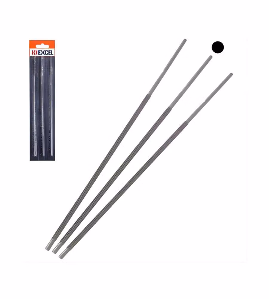 Excel Lima per Catene Motoseghe 8" - Diametro 4mm - 3pz