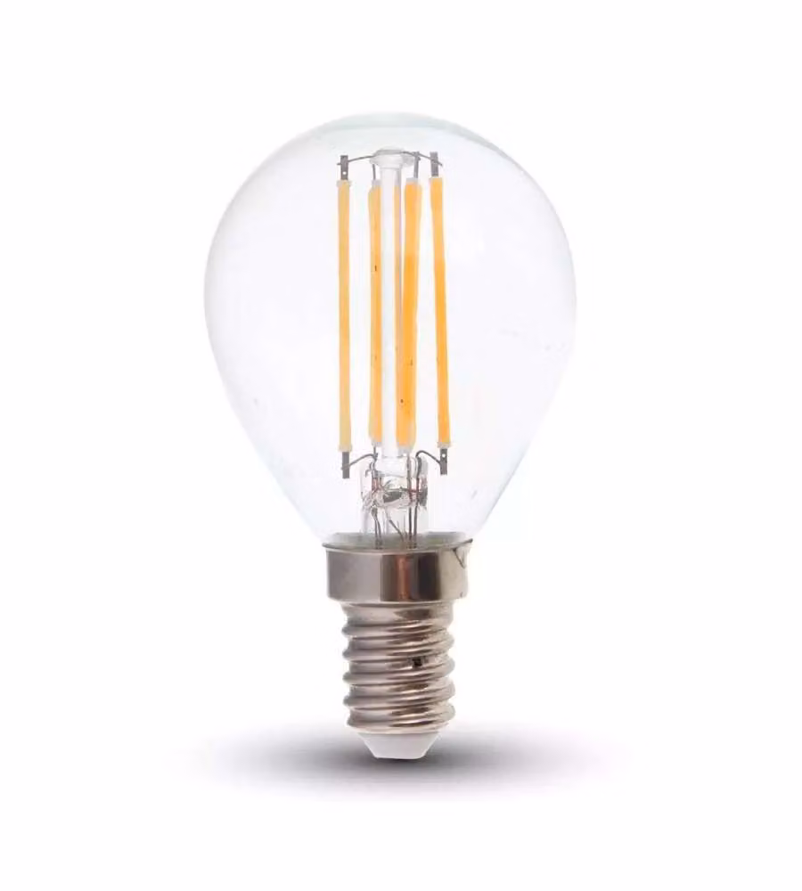 Lampadina LED E14 6W 100LM/W P45 Filamento 2700K