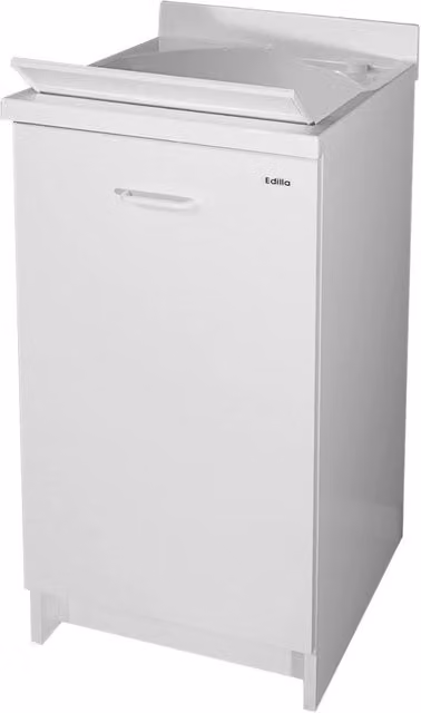 Mobile Lavatoio 45x50x85cm Anta Asse in Termoplastico Montegrappa Edilla Bianco Sinistra