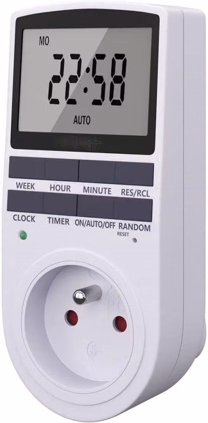 Timer digitali per prese con schermo LCD - Ideali per la casa, l'ufficio e l'hotel