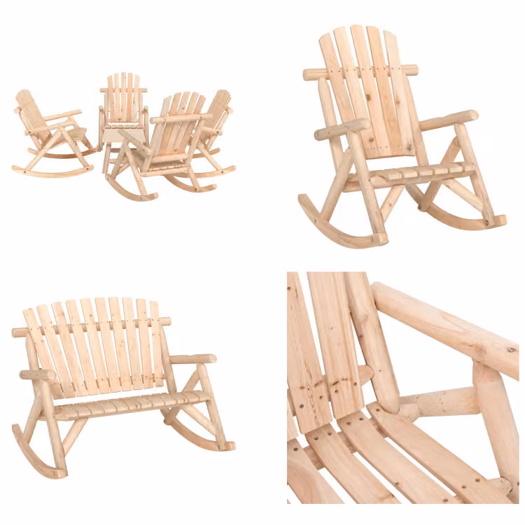 vidaXL Set da salotto da giardino 5 pezzi abete massiccio - Set da salotto da giardino - Set da salotto - Set da salotto Terrazza