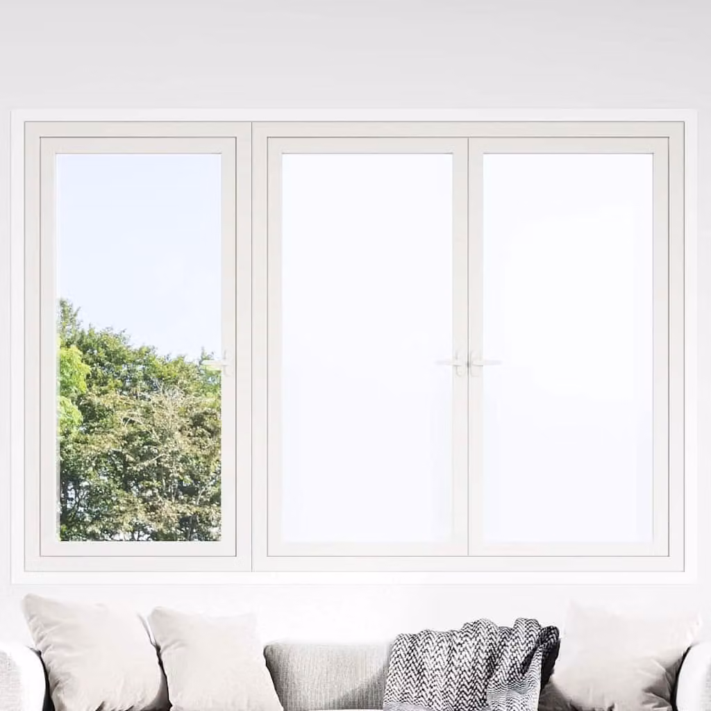Pellicola statica per finestre vidaXL Bianco Frosted in PVC 60 x 1000 cm