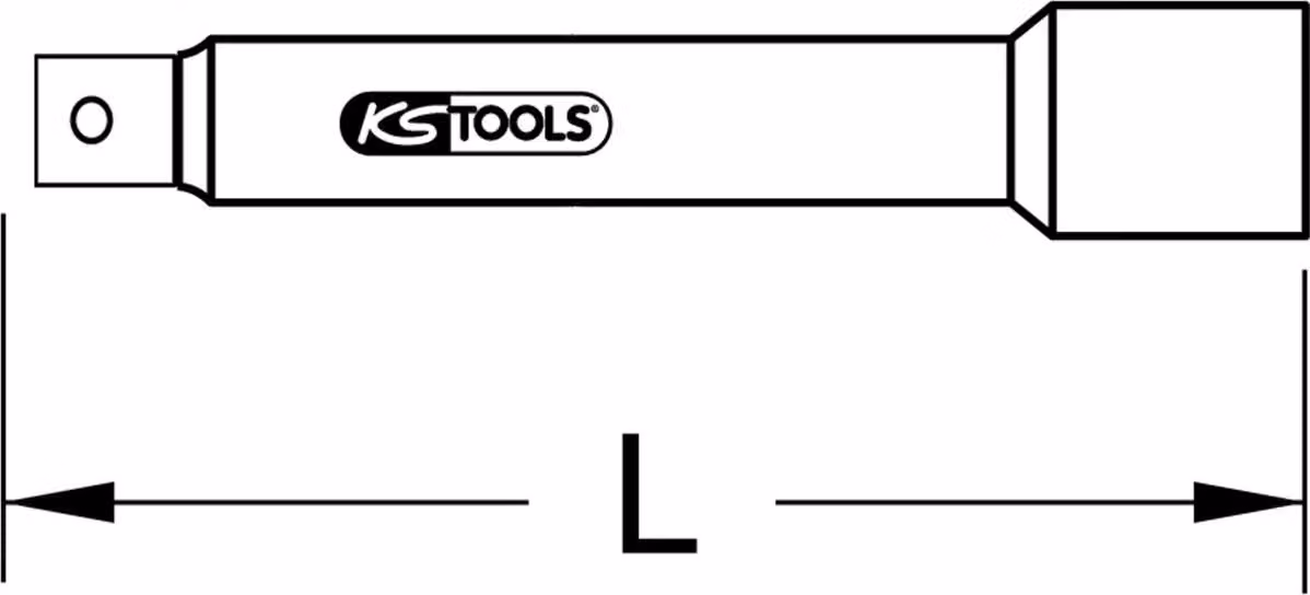 KS TOOLS Estensione della chiave a bussola quadrata