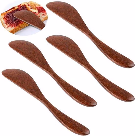 Set di coltelli da formaggio in legno massello - 4 pezzi - Legno - Comodo