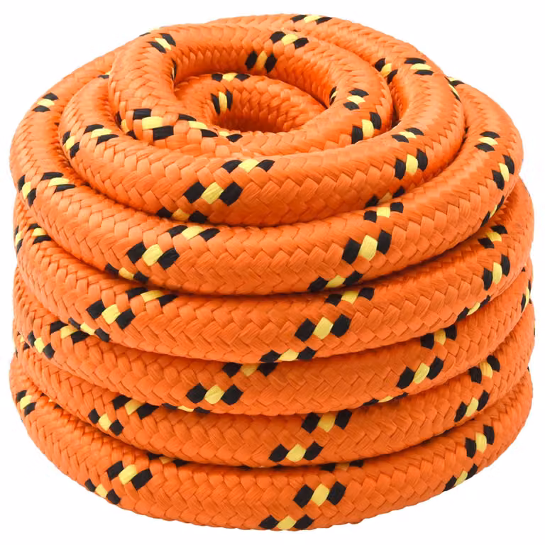 Corda multiuso vidaXL in plastica arancione, diametro 40 mm, lunghezza 5 m