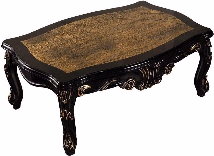 Edler Couchtisch aus Holz Klassische Couchtische Möbel 120x80 Tische