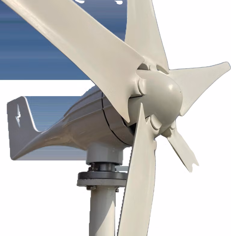 Turbina eolica, alta efficienza, struttura resistente, 3000W 5 pale, 48V, con controller MPPT