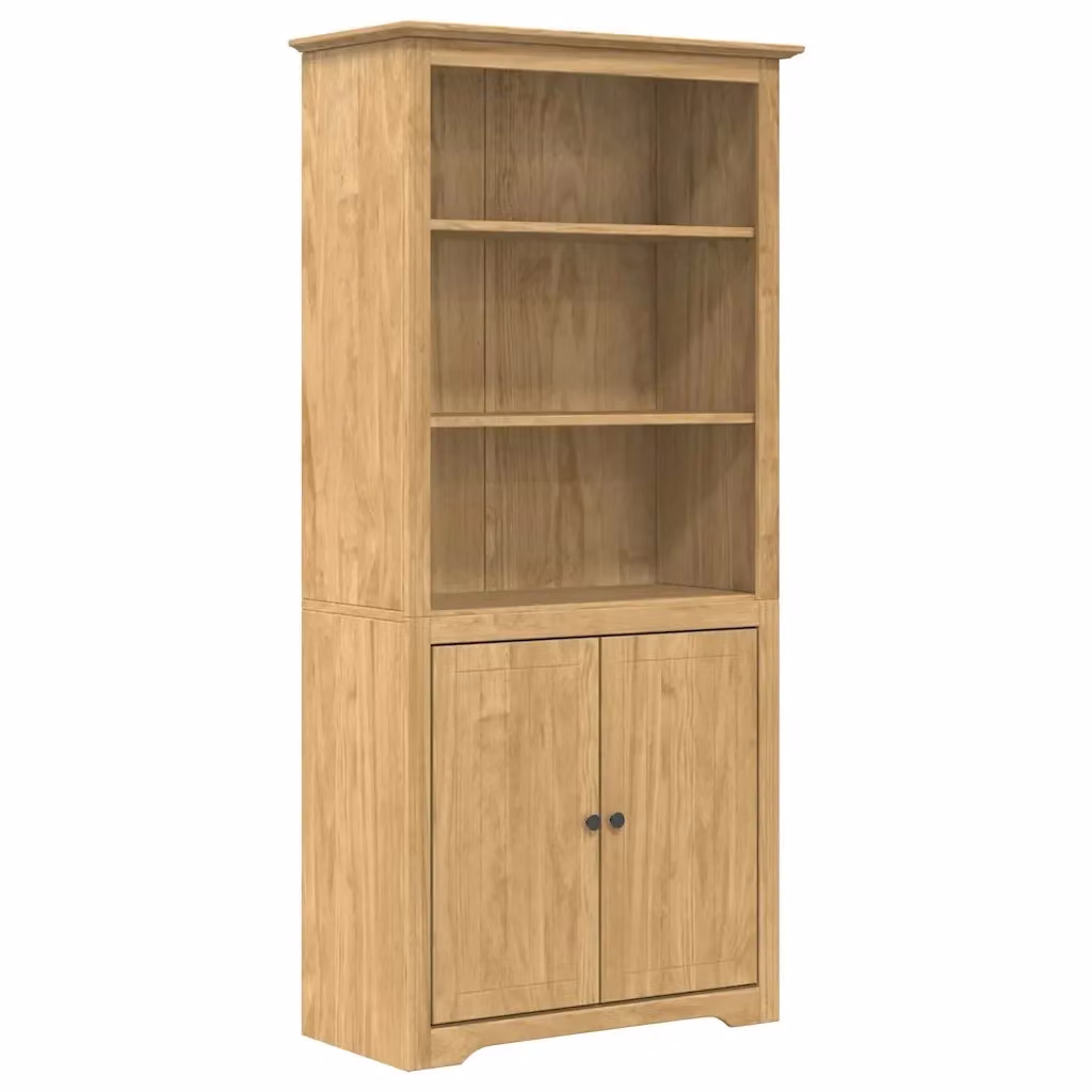 Libreria BODO vidaXL in legno marrone con 3 livelli, L 82 cm x P 40 cm x H 173 cm – 2