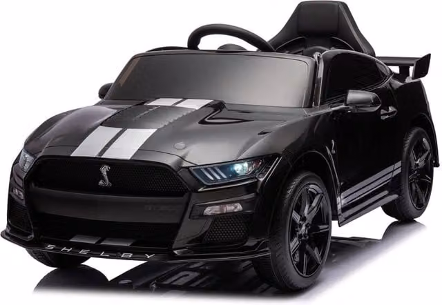 Macchina Elettrica per Bambini Licenza Ufficiale Ford Mustang Shelby Telecomandata 10,8V 3,1Ah Nero